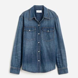 Madewell Alexa Chung Denim Western Shirt